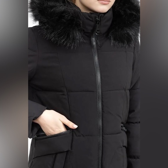 DKNY Black Puffer Jacket - Picture 4 of 9